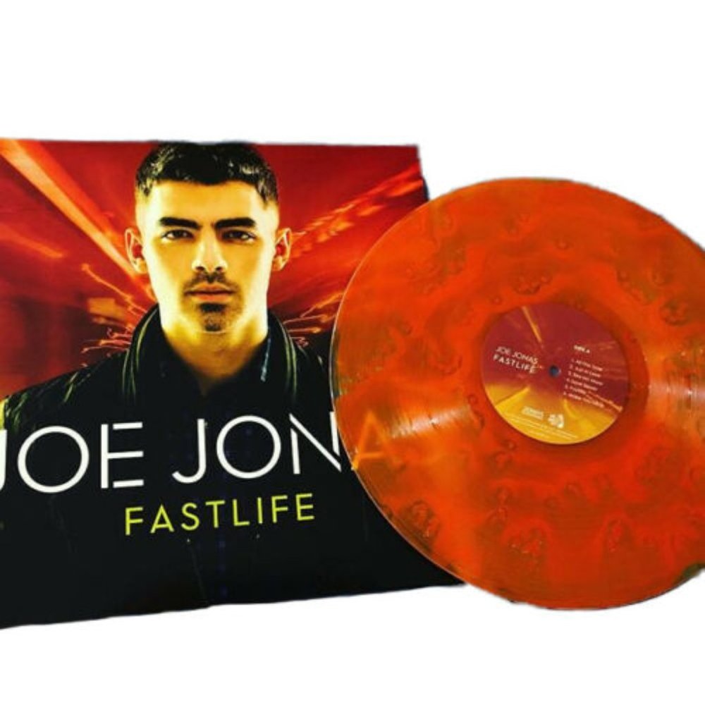 Jonas Brothers Fastlife RARE Orange Splatter Vinyl